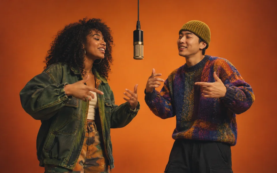 Two friends. One mic. Your own punchlines.